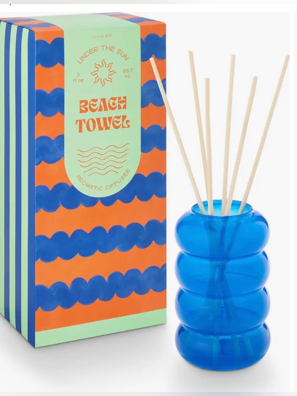 ILLUME Beach Towel Blue Aromatic Diffuser